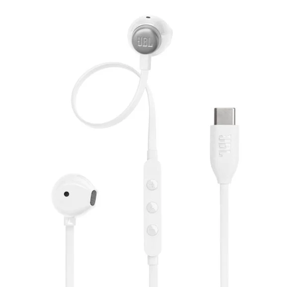 JBL Tune 305 USB-C In-Ear hörlurar, vit