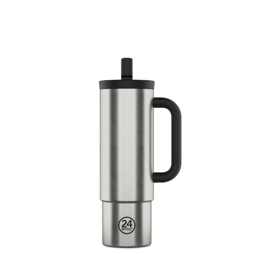 24Bottles - Straw Cup - Brushed Steel - 800 ml