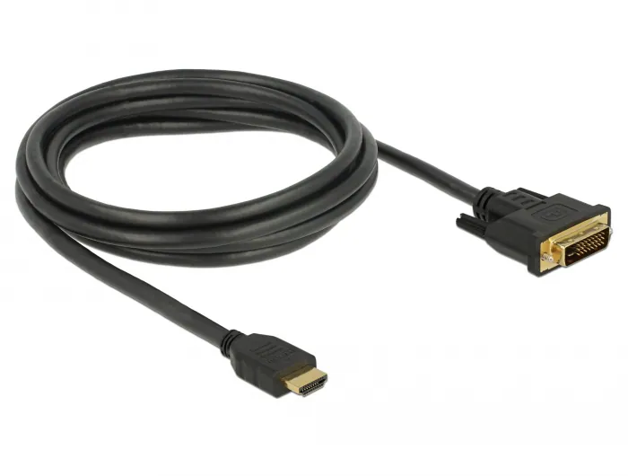 Delock kabel HDMI-A till DVI 24+1, 2 m, bild 2