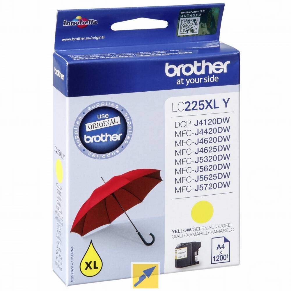 Brother LC225XLY (gul), bild 3