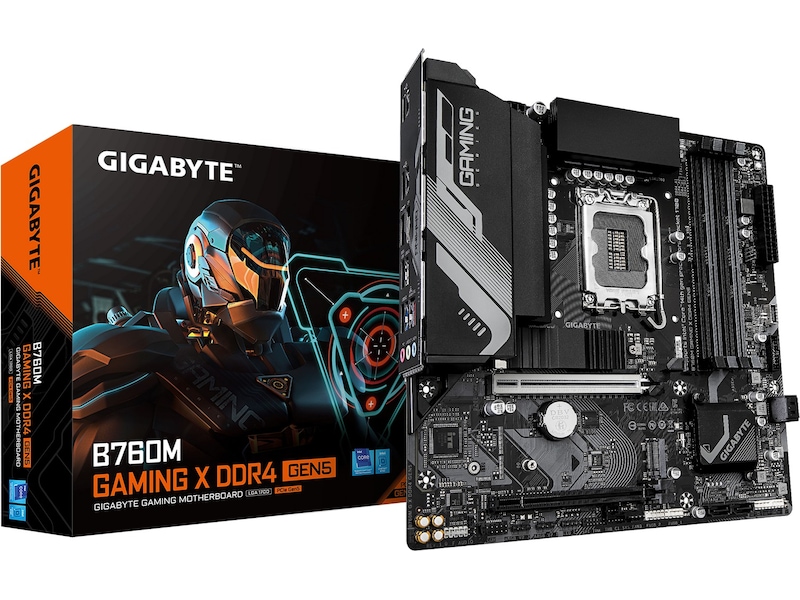 Gigabyte B760M GAMING X DDR4 GEN5, Intel LGA1700, 2xPCI Express, MicroATX, 4xDDR4, 2xM.2 + SATA3 RAID, HDMI/DP, 2.5Gbe LAN, RGB Fusion, bild 4