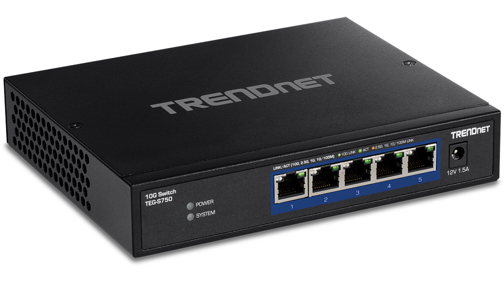 TRENDnet TEG-S750, 5x10Gbe, fläktlös, bild 2