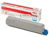 OKI C8600/C8800, 6000 sidor, Cyan, bild 2