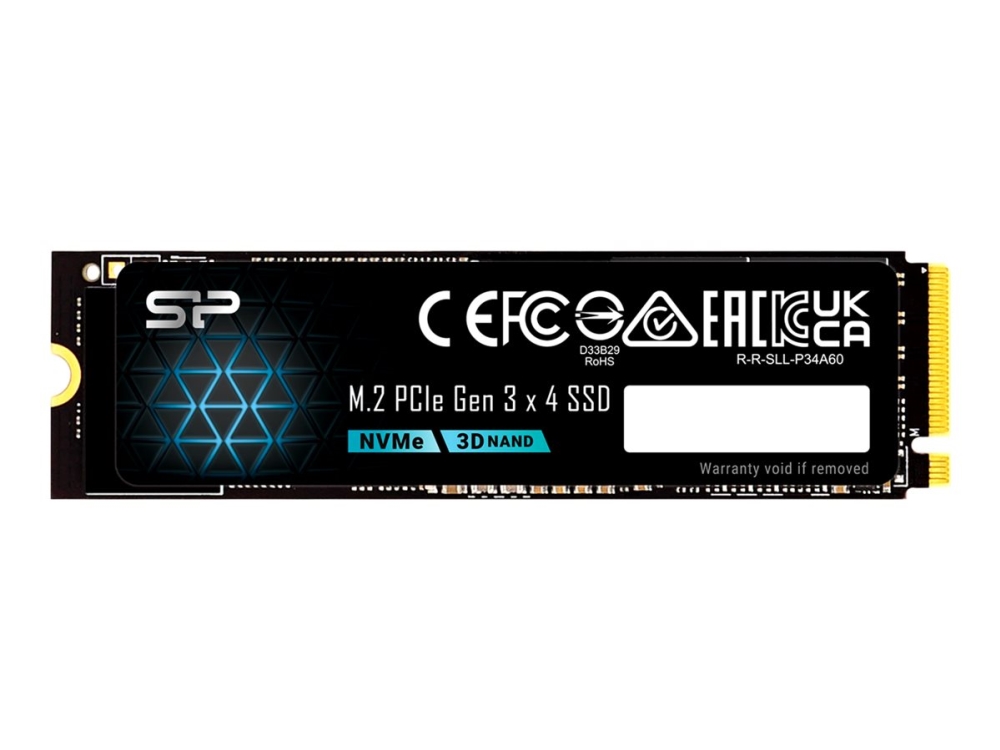 SILICON POWER P34A60 - SSD - 128 GB - inbyggd - M.2 2280 - PCIe 3.0 x4 (NVMe)