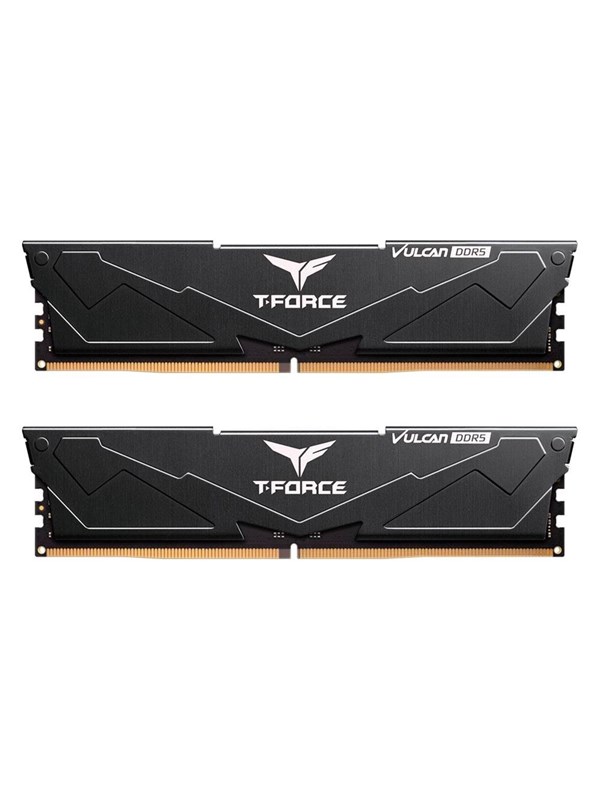 Team Group T-Force Vulcan DDR5-6000 - 32GB - CL38 - Dual Channel (2 pcs) - AMD EXPO & Intel XMP - Svart