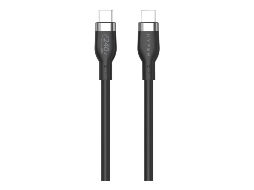 Hyper USB-C to USB-C 240W, 1m, Svart, bild 4