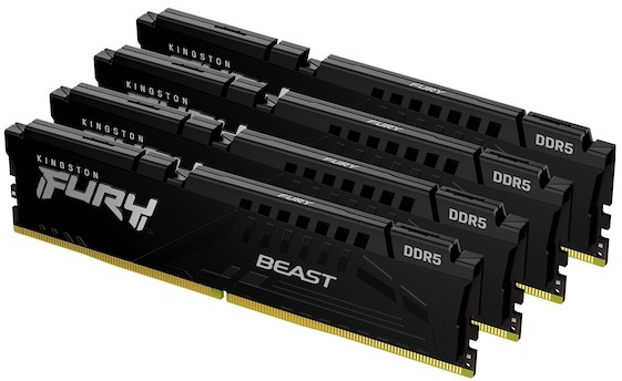 Kingston 128GB (4x32GB) DDR5 5200MHz CL40 FURY Beast, bild 3