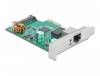 Delock Realtek RTL8125, PCI-E 2.1 x1, 1x2.5Gbe med 30W PoE+, inkl. Low Profile bracket
