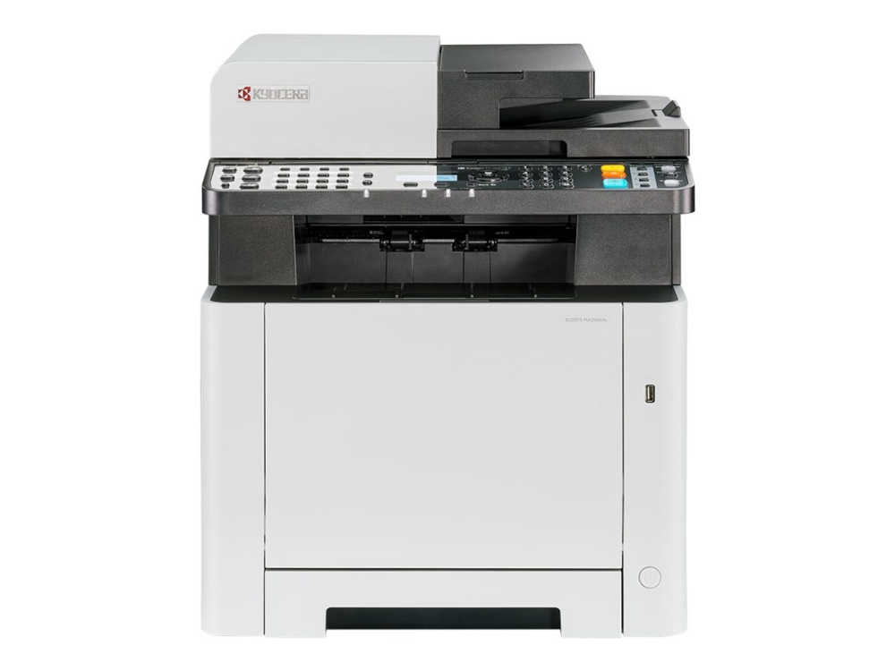 Kyocera ECOSYS MA2100cfx - Multifunktionsskrivare - färg - laser - Legal (216 x 356 mm)/A4 (210 x 297 mm) (original) - A4/Legal (media) - upp till 21 sidor/minut (kopiering) - upp till 21 sidor/minut (utskrift) - 300 ark - 33.6 Kbps - USB-värd, USB 2.0, Gigabit LAN