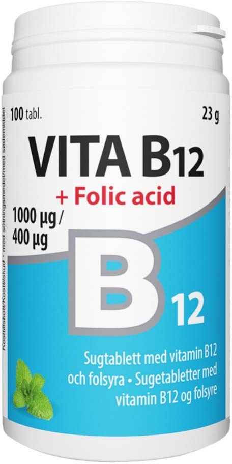 Vita B12 + Folsyra 100 tabletter, bild 2