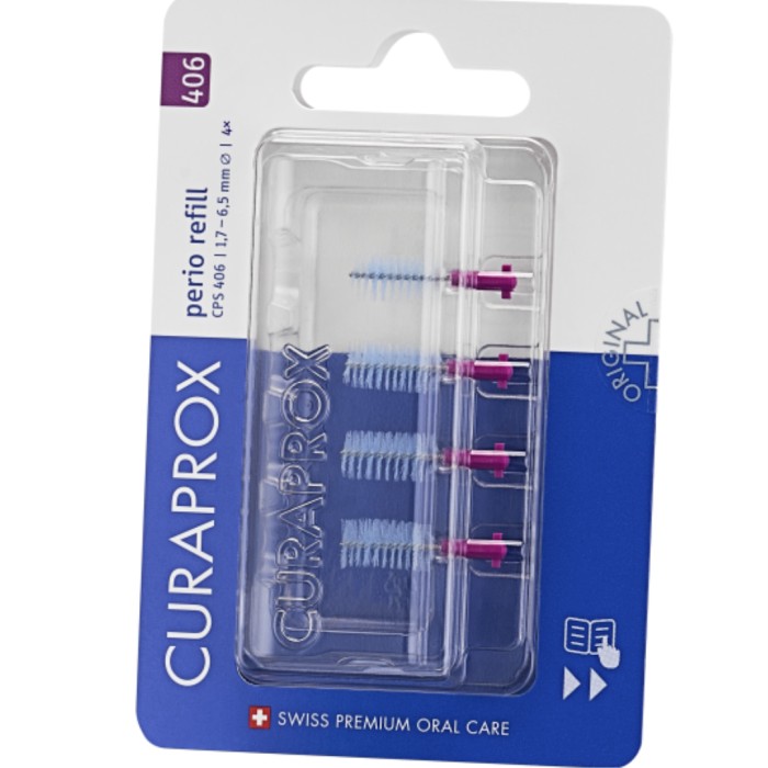 Curaprox Perio mellanrumsborste refill 406, 4 st