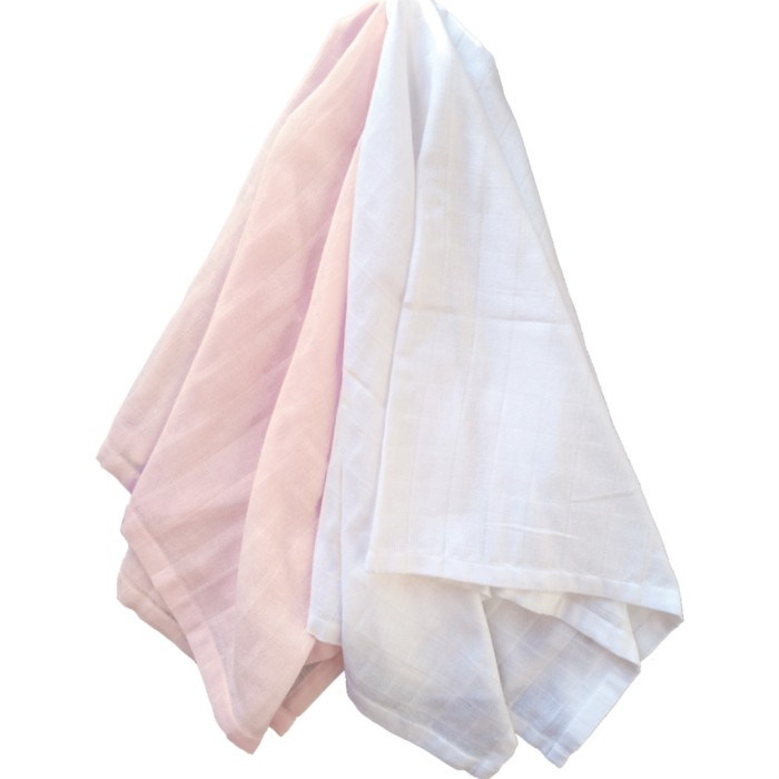 Summerville Organic Muslinfilt 2-pack Pale pink GOTS