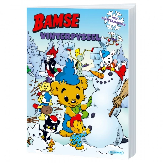 Pysselbok: Bamse Vinterpyssel med klistermärken