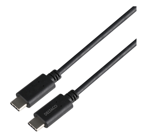 Deltaco USB-C 3.2 Gen.2, 10Gbps, 240W, 1m - Svart, bild 4