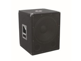 Omnitronic BX-1550 passiv PA-subwoofer 400 W 20–300 Hz 8 ohm 38 cm, svart