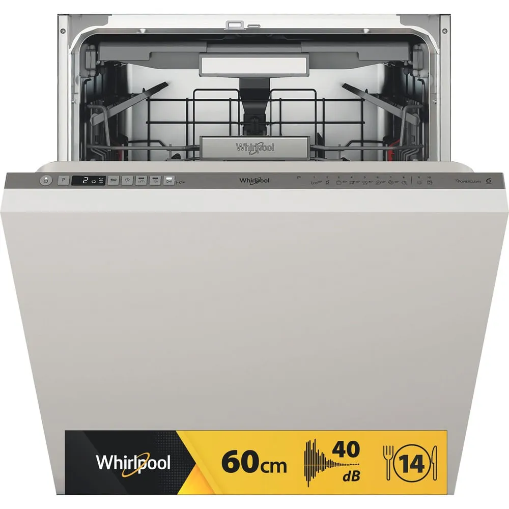 Whirlpool WIO 3O540 PELG, Helt integrerad, Full storlek (60 cm), 1,3 m, 1,55 m, 1,5 m, 2 korgar