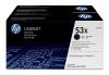 HP 53X Svart, LaserJet P2015, Dual Pack, 2x7000 sidor