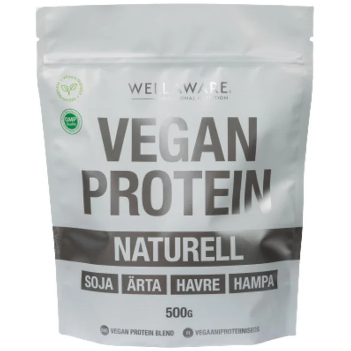 WellAware Vegan Protein Blend Naturell 500 g