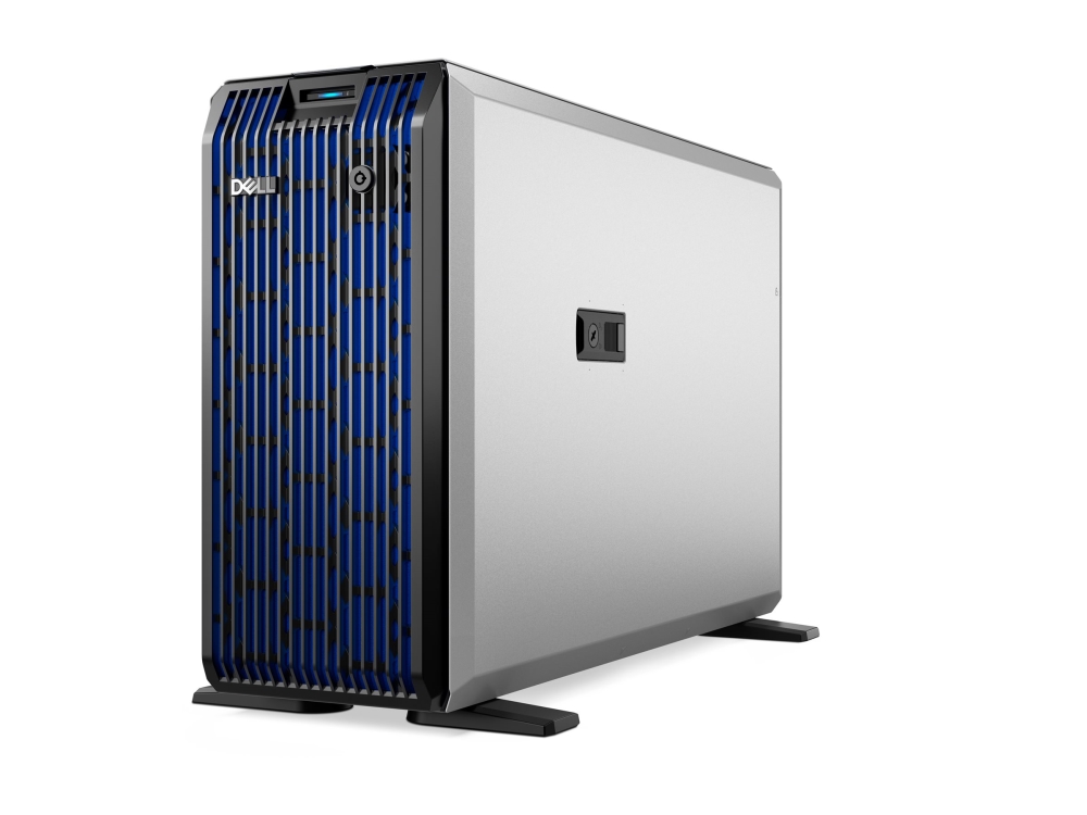 Dell PowerEdge T360, Intel Xeon 6 Performance 6315P 4-Core, 1x16 GB RAM, 1x480 GB SSD, 8x3.5" Hot-Swap, PERC H355, 3 års på-platsen-garanti