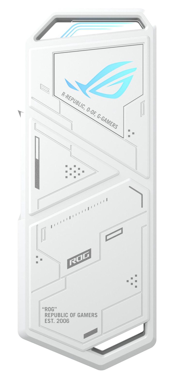 Externt kabinett Asus ROG Strix Arion White, M.2 NVMe SSD, USB-C 3.2, Aura Sync RGB - Vit, bild 2