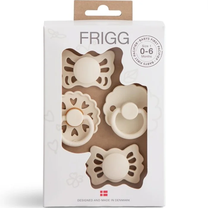 FRIGG Babys första napp Floral Heart (Cream) 4 st