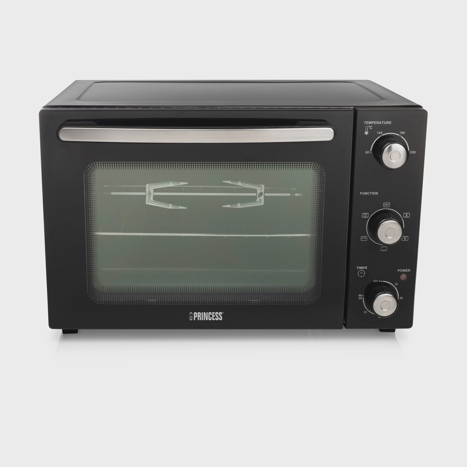 Princess 112751, 32 l, Svart, Rotations-, 90 - 230 ° C, Rostfritt stål, Mekanisk