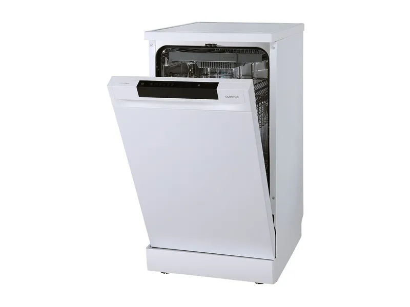 Gorenje GS541D10W, Fristående, Slimline (45 cm), Vit, Knappar, Rostfritt stål, 11 kuvert