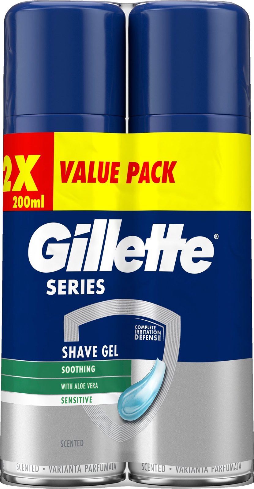 Gillette Sensitive Gel 2X200ML twinpack