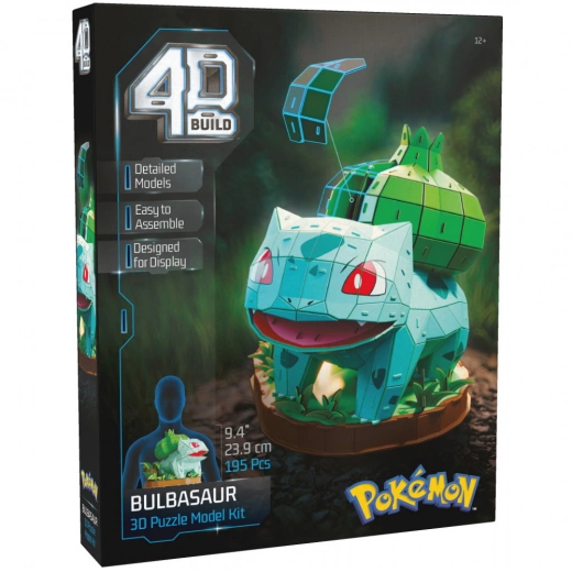 4D Builds Pokémon Bulbasaur 3D Puzzle (195 bitar)