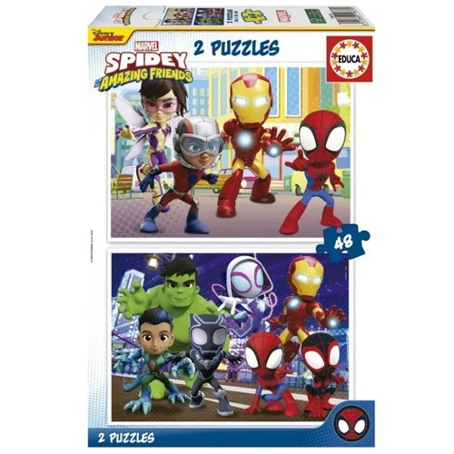 Educa Pussel: Marvel Spidey & His Amazing Friends 2 x 48 Bitar