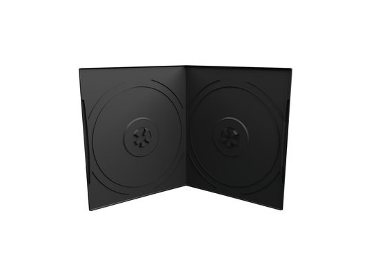 MediaRange BOX10-2, DVD-fodral, 2 diskar, Svart, Plast, 120 mm, 125 mm