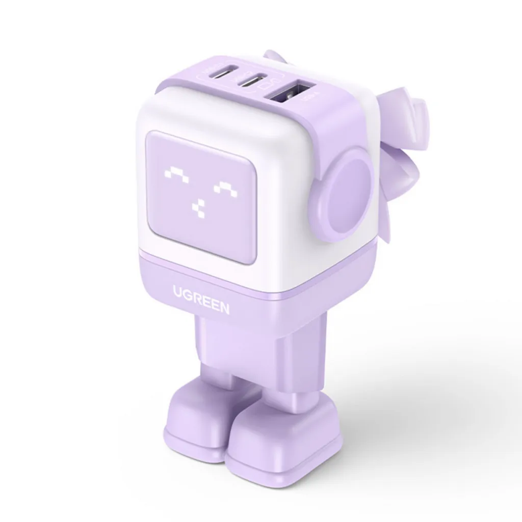 UGREEN Nexode Robot Laddare 3 ports - 65W - Lila, bild 2