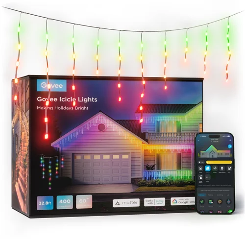 Govee RGBIC Icicle Lights utomhusbelysning