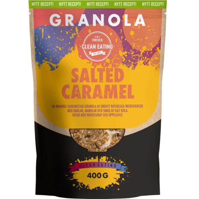 Clean Eating Granola Salted Caramel 400 g