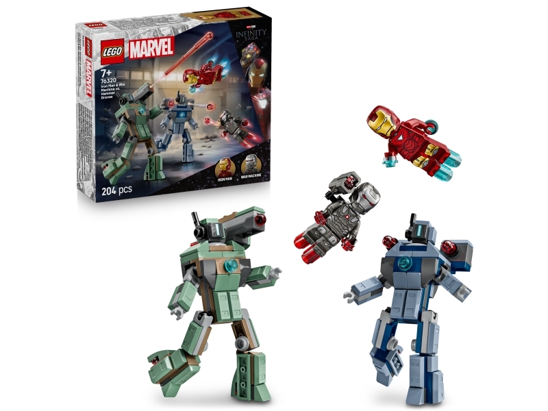 LEGO Super Heroes Iron Man & War Machine mot Hammer Drones 76320, bild 4