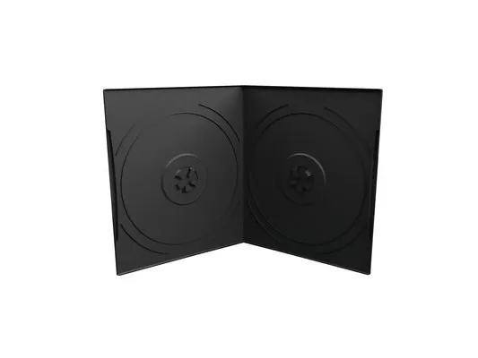 MediaRange BOX10-2, DVD-fodral, 2 diskar, Svart, Plast, 120 mm, 125 mm