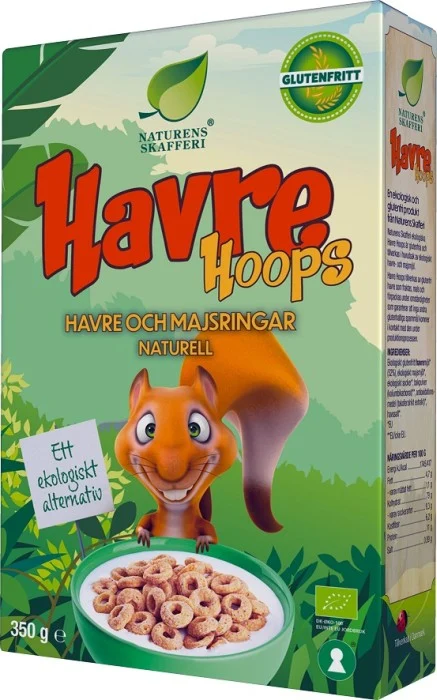 Naturens Skafferi Glutenfria Havre-Hoops 350 g
