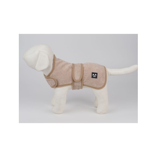 Peppy Buddy - Bathrobe Dog Jacket XXS, Beige 25 cm