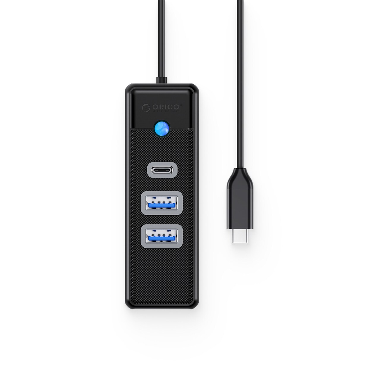 Orico PWC2U-C3 USB-hubb med 3 portar: 2x USB-A 3.0, 1x USB-C 3.0, 0,5 m – svart, bild 2