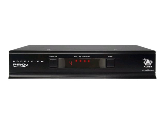 Adder ADDERView Pro AV4PRO-DP-EURO KVM-switch DisplayPort 4 x KVM/ljud