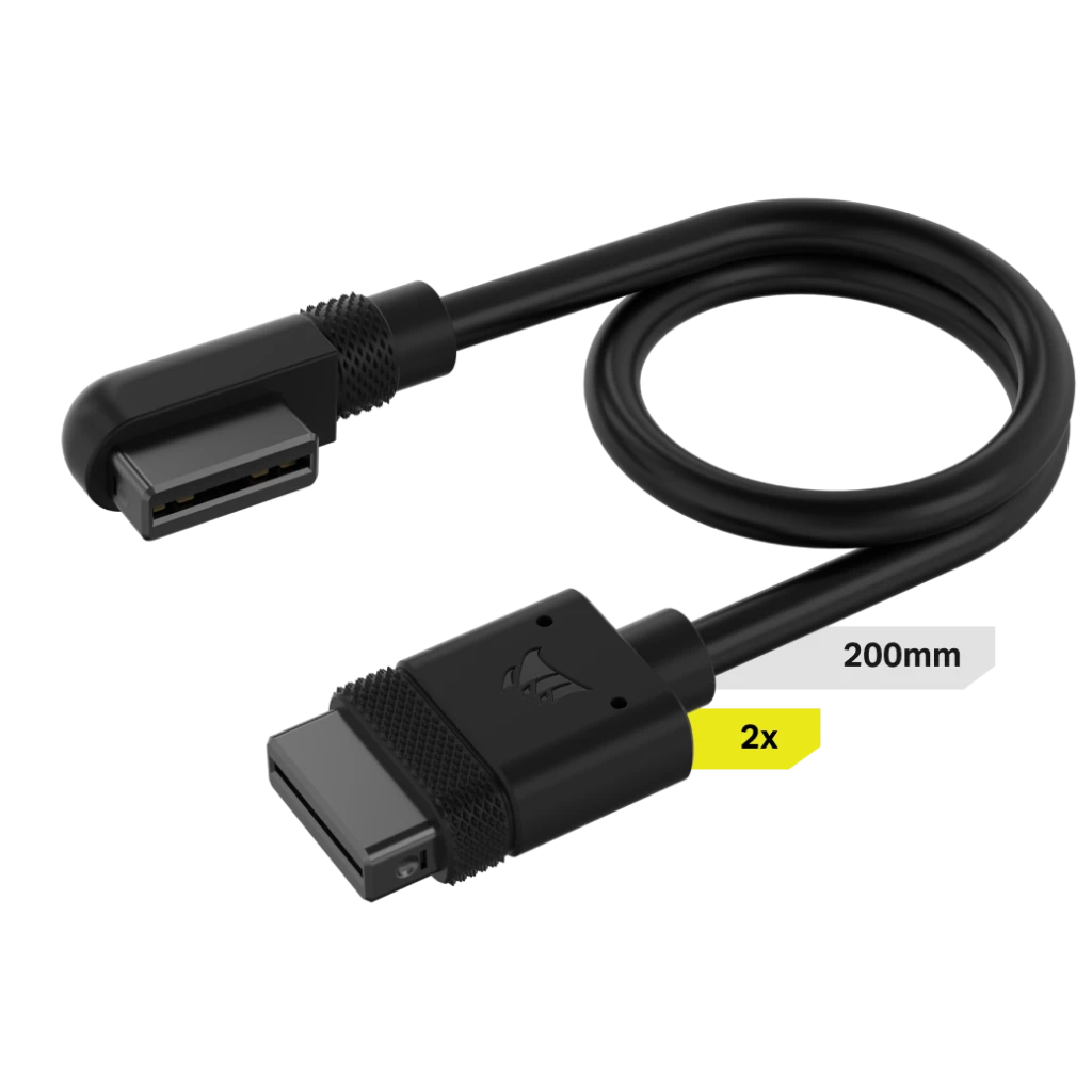 Corsair iCUE LINK Kablar 2 x 200mm slim 90°