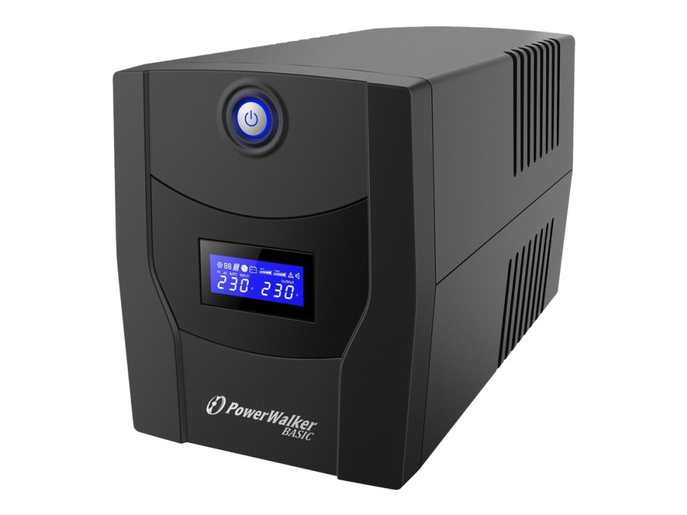 PowerWalker Basic VI 2200 STL - UPS - Växelström 162 - 290 V - 1320 Watt - 2200 VA - 9 Ah - USB - utgångskontakter: 4