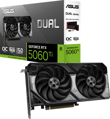 ASUS GeForce RTX 5060 Ti 16GB DUAL OC grafikkort