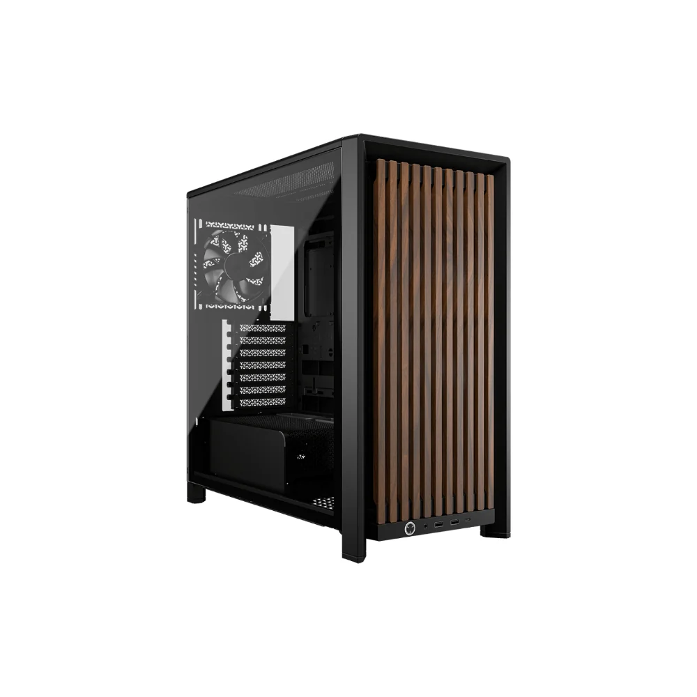 Corsair FRAME 4000D Wood RS PC-chassi (svart)