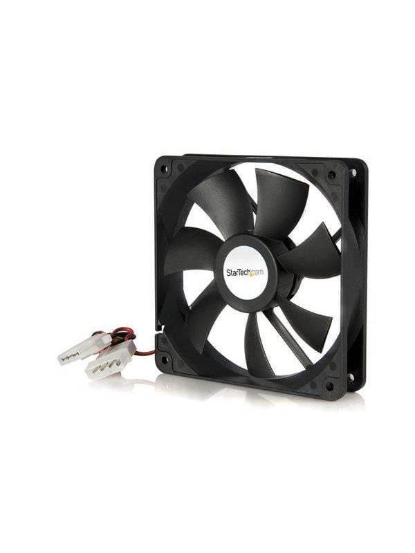 StarTech.com 120x25mm med dubbla kullager Computer Case Fan w / LP4 Connector - Chassi fläkt - 120mm - Svart