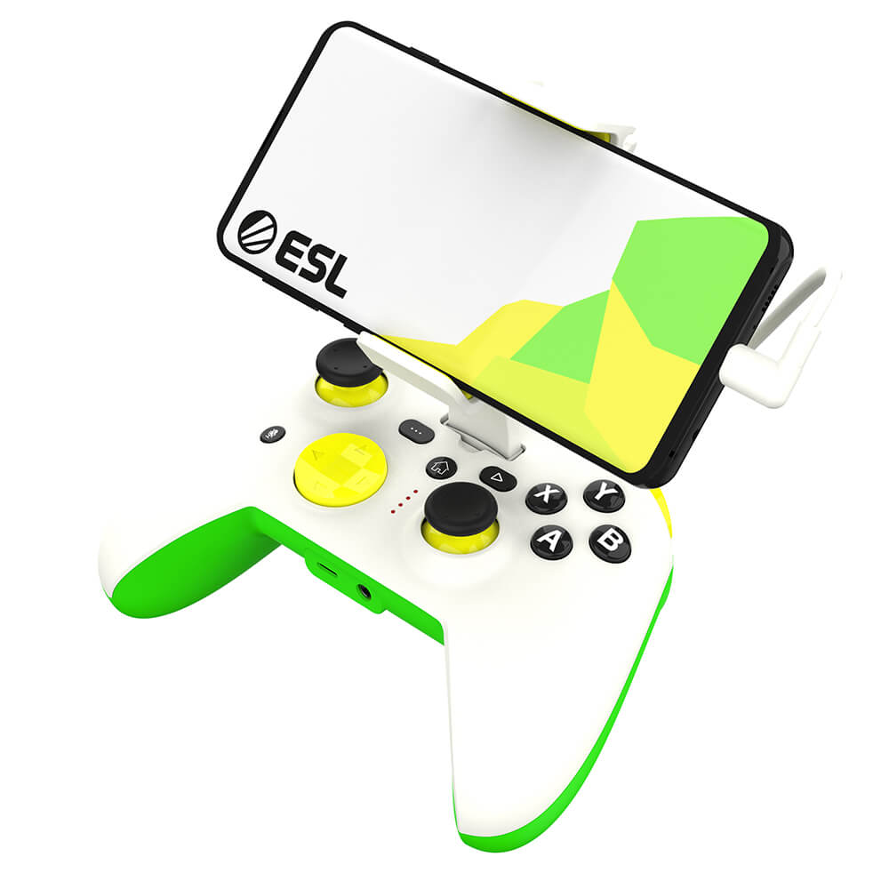 RiotPWR ESL Pro Mobil Spelkontroll - Vit/Grön (Android), bild 3