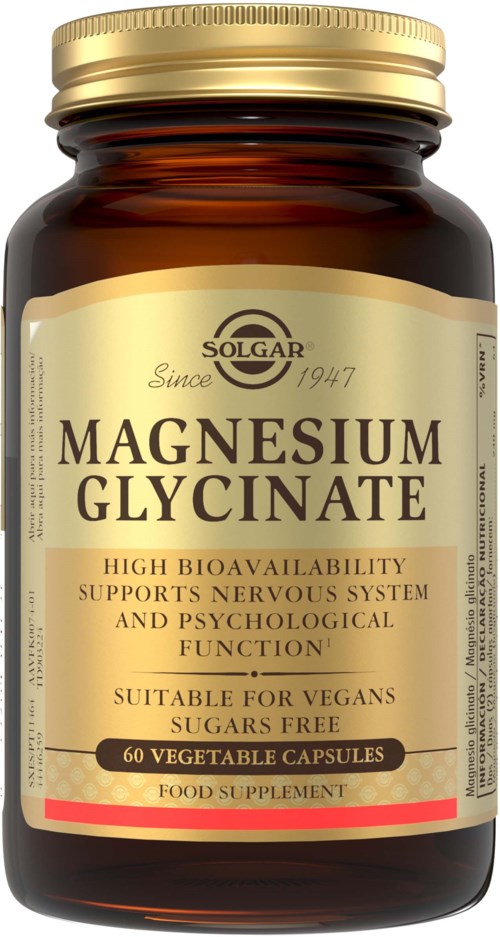 Solgar Magnesium Glycinate, 60 kaps