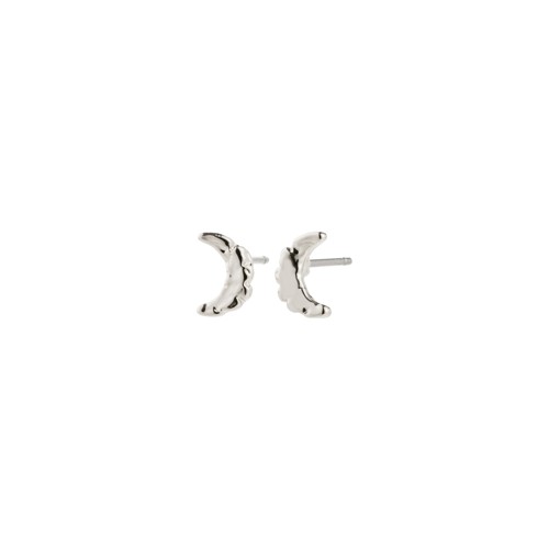 PILGRIM - Between Moon Earrings - Silver Plated - 7mm