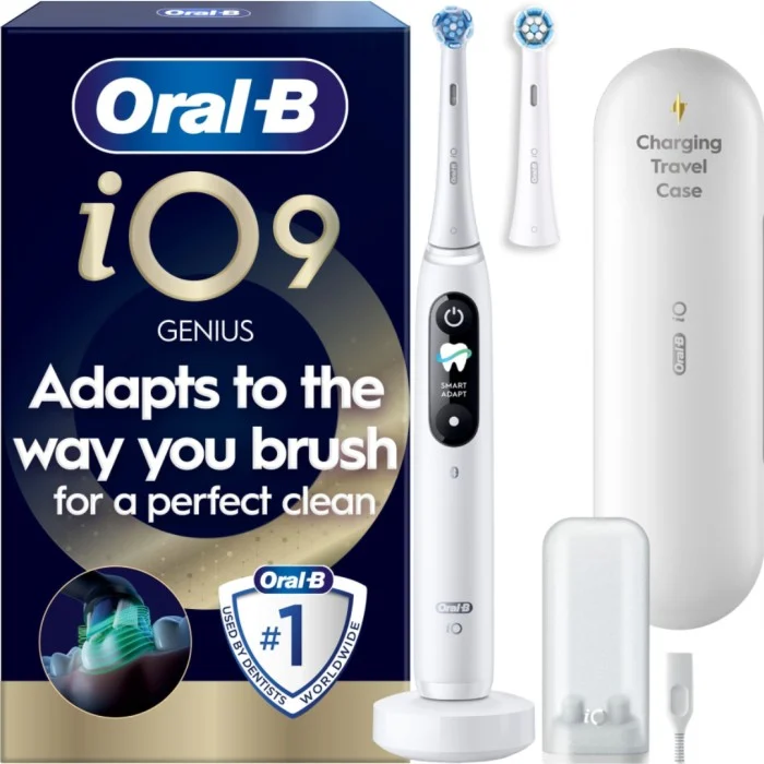 Oral-B iO9 eltandborste, White Alabaster