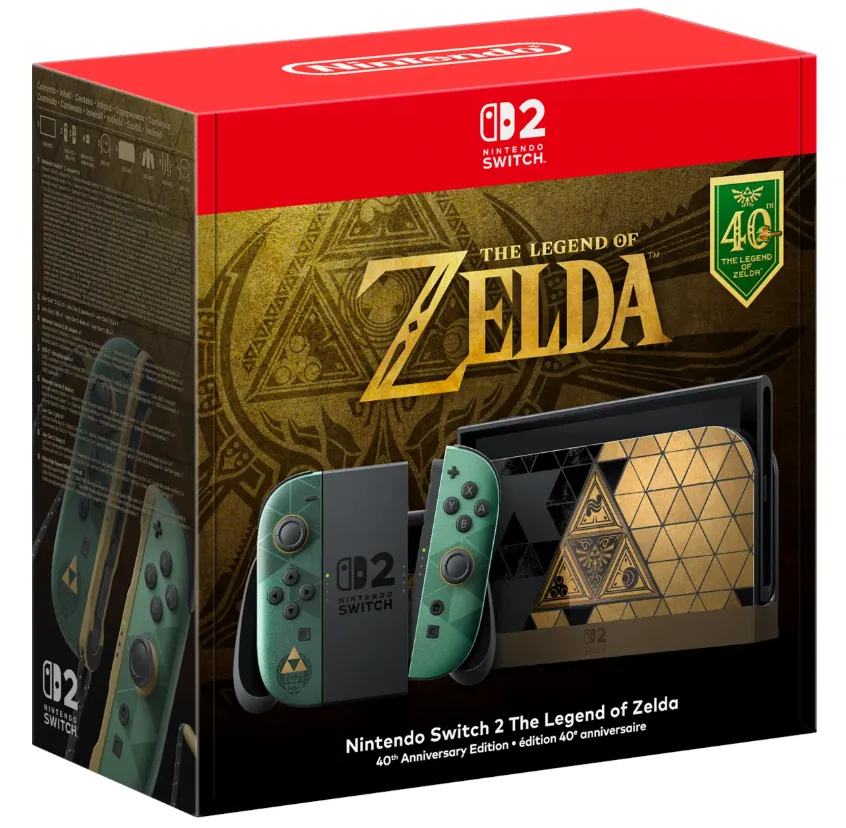 Nintendo Switch 2 The Legend of Zelda 40th Anniversary Edition bärbar spelkonsol